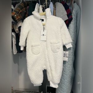 7 for all mankind Sherpa onesie 6-9 m